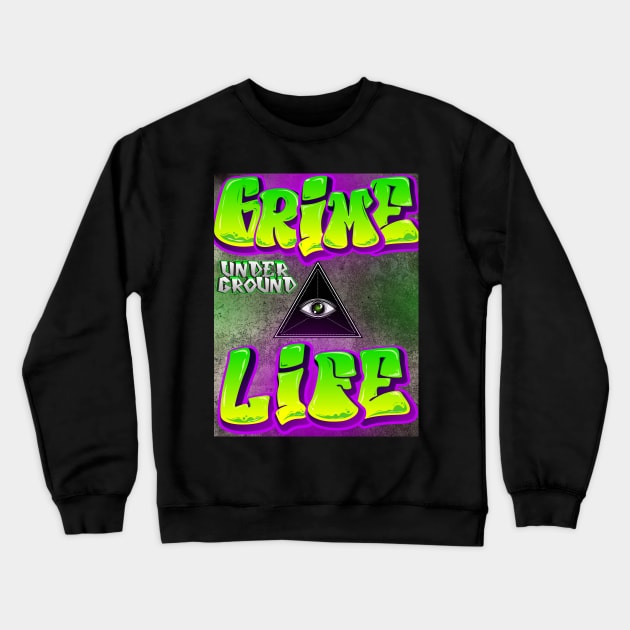 Grime Life Crewneck Sweatshirt by DvsPrime8